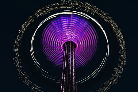 round purple and white lights illustration thumbnail