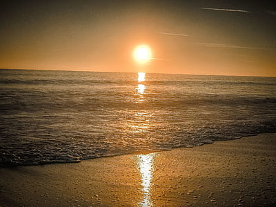 Photography of Ocean during Sunset thumbnail