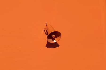 orange megaphone with orange background thumbnail