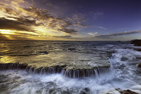 time laps photography of waterfalls thumbnail