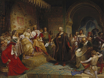 Columbus meets monarchs of spain thumbnail