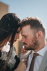 man and woman looking each other's eyes thumbnail