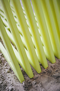 Colourful wooden construction on the sand thumbnail