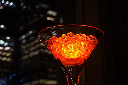 Closeup Photo of Clear Martini Glass thumbnail