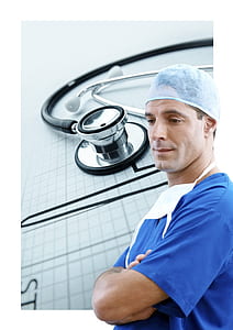 man in blue medical scrub thumbnail