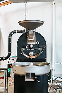 black and silver Probat industrial machine near the wall thumbnail