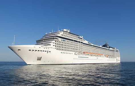 cruise ship in the ocean during daytime thumbnail