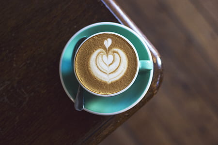 cup of heart-shaped latte art thumbnail