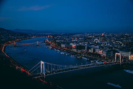 birds eye view of bridges and towns thumbnail