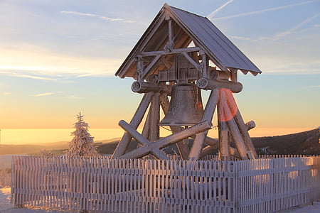 gray bell in fence thumbnail
