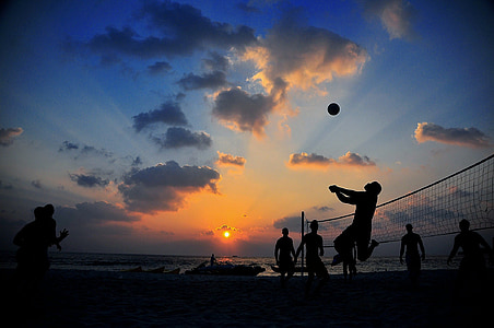 people playing volleyball thumbnail