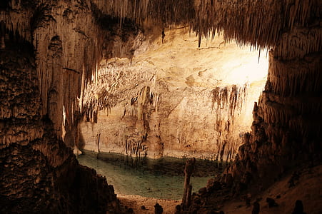 photography of stalactites and stalagmites thumbnail