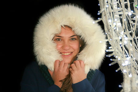 woman wearing parka jacket thumbnail