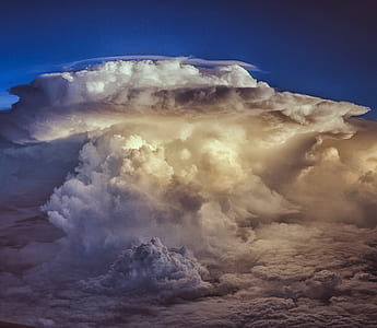 aerial photo of white clouds thumbnail
