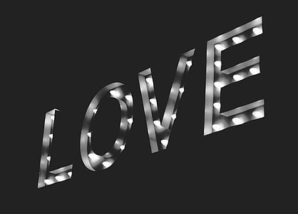 turned on gray LOVE neon signage thumbnail