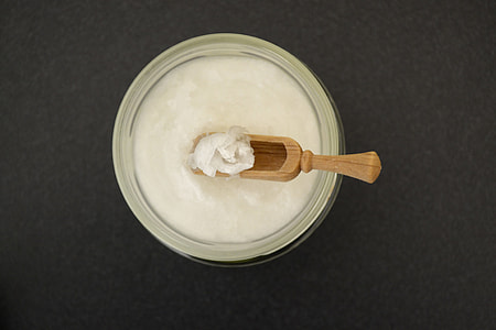 Coconut Oil In Jar, Wooden Spoon thumbnail