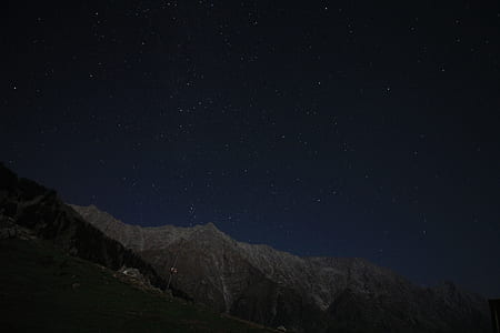 landscape photo of mountain during nighttime thumbnail