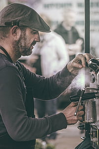 man doing foaming milk thumbnail