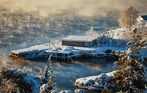 house with port filled with snow thumbnail