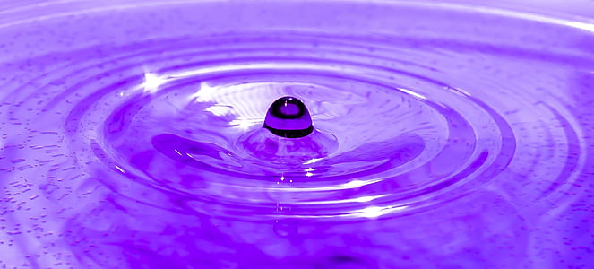 water, wave, purple, raindrops thumbnail