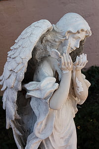 concrete female angel statue thumbnail