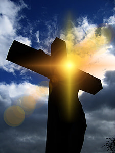 silhouette photo of person on cross thumbnail