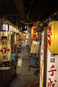 photo of kanji script lamps thumbnail