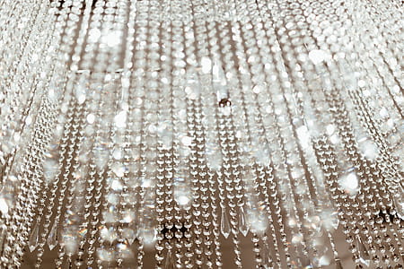 Close up of crystal chandelier thumbnail