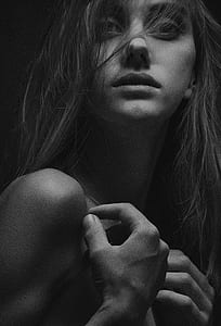 grayscale photography of woman thumbnail