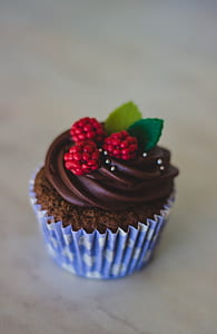 fruits, leaves, chocolate, dessert thumbnail
