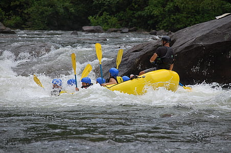 people on yellow water raft thumbnail