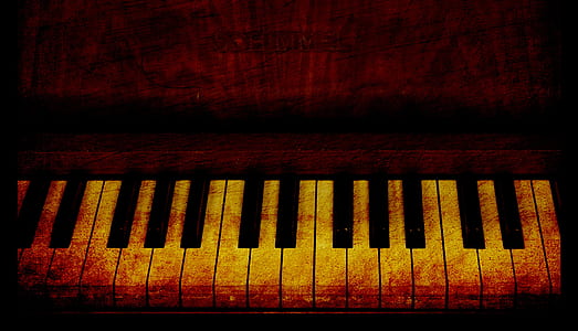 brown wooden upright piano thumbnail