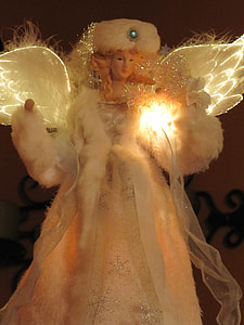 fiber optic angel table lamp thumbnail