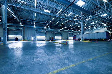 warehouse with trailer truck thumbnail