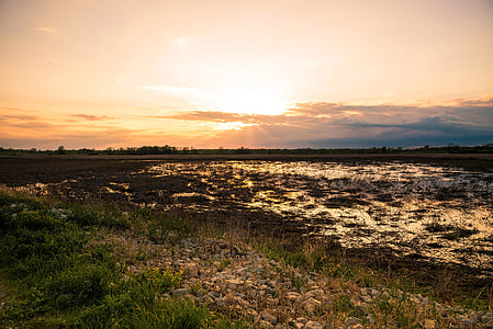 Sunset landscape colors over the Marsh thumbnail