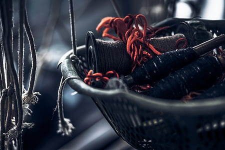 tools on black hanging basket thumbnail