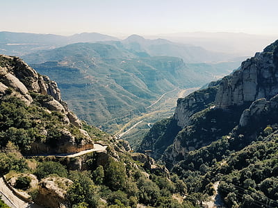 landscape, mountains, nature, clouds thumbnail