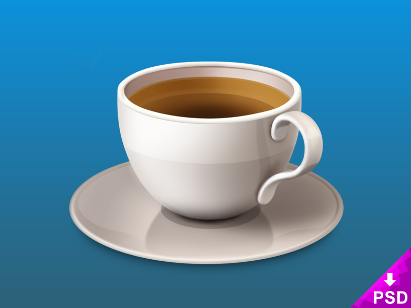 Tea Cup Icon psd file