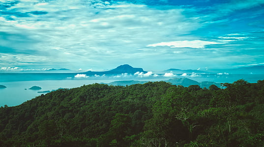 bird's-eye view photography of island thumbnail