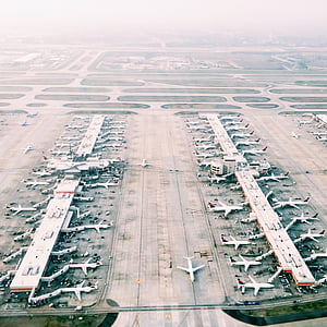 aerial photography of airport thumbnail