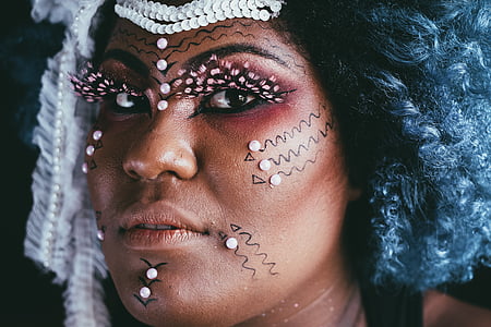 person wearing white beaded accessories thumbnail