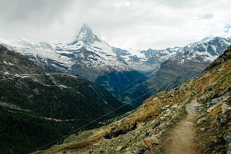 mountain, rock, summit, snow thumbnail