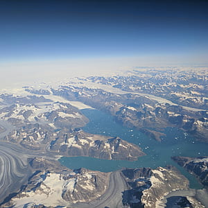 bird's-eye view photography of mountains thumbnail