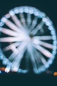 white carousel with LED lights thumbnail