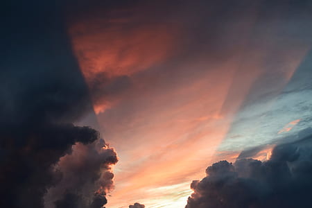 photography of white clouds during sunset thumbnail