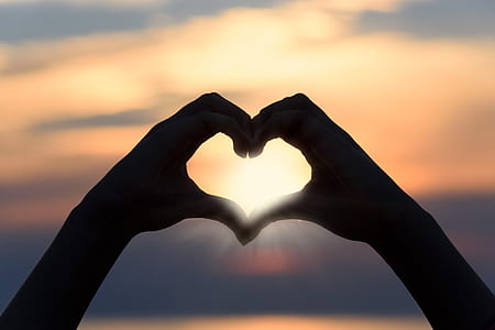 human hands forming heart sign thumbnail