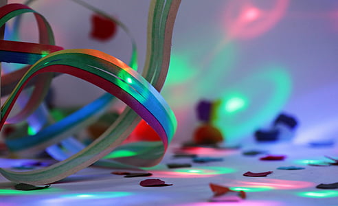 selective photography of multicolored strap thumbnail