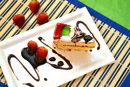 sliced cake on plate thumbnail