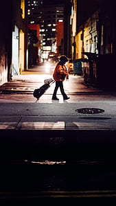 street, road, woman, female thumbnail