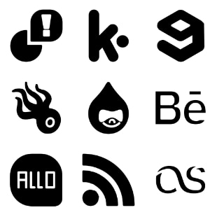 Social Media Vol. 1 svg vector icon sets